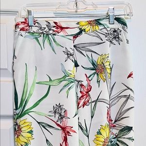 Long flower flowy pants